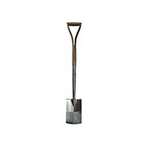 Faithfull Prestige Stainless Steel Border Spade Ash Handle