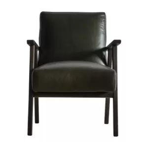 Crossland Grove Calais Armchair Heritage Green Leather