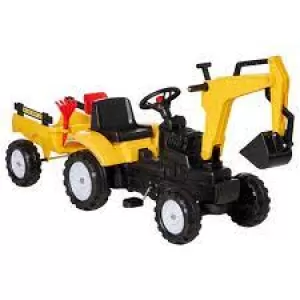 HOMCOM Kids Ride-on Construction Car Loader Digger