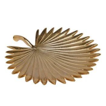 Biba Large Gold Palm Decorative Dish - Gold Palm