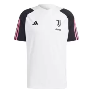 adidas Juventus Training Jersey 2023 2024 Adults - White