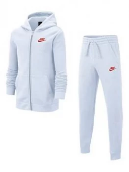 Nike Sportswear Older Boys Core Tracksuit Jogger Set - Grey