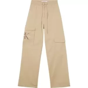 Calvin Klein Jeans Archival Monologo Cargo Pants - Cream