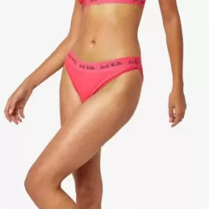 Jack Wills Classic Taped Bikini Bottoms - Pink