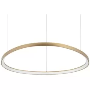 Ideal Lux gemini 105cm Integrated LED Pendant Ceiling Light Brass, 3000K