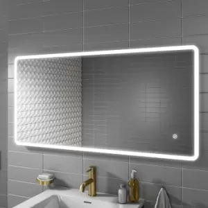 Rectangular LED Bathroom Mirror with Demister & Shaver Socket 1200x600mm -Ariel