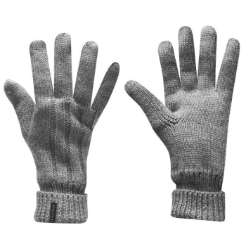 Firetrap Cable Gloves Mens - Grey Marl