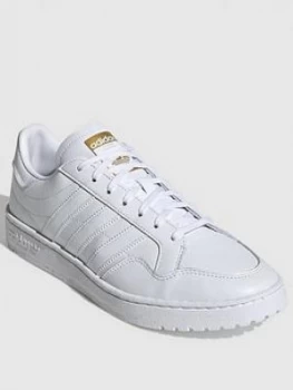 adidas Team Court - White/White, Size 3, Women