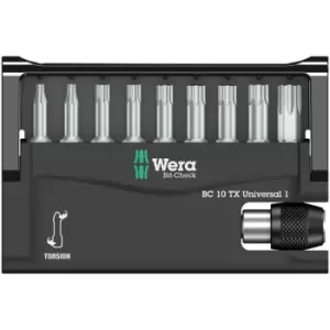 Wera 05056164001 8167-9 10 Piece Torx Torsion Bit-Check and Bit Ho...