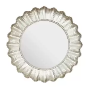 Interiors by PH Champagne Finish Scallop Wall Mirror