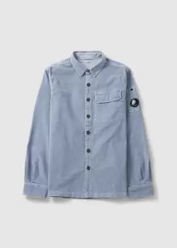 C.P. Company Mens Lightweight Cord Shirt In Infinity