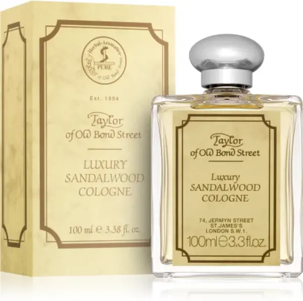 Taylor of Old Bond Street Sandalwood Eau de Cologne For Him 100ml