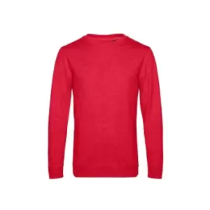 B&C Mens Set In Sweatshirt (XS) (Heather Red)