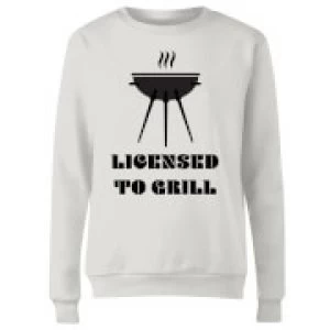 Licensed to Grill Womens Sweatshirt - White - 5XL