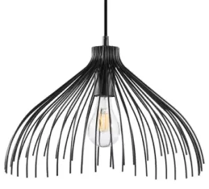 Umb Wire Frame Pendant Light Black E27