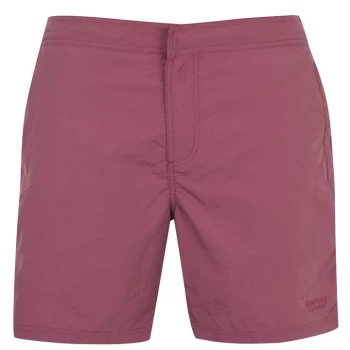 Firetrap Firetrap Blackseal Plain Swim Shorts - Burgundy