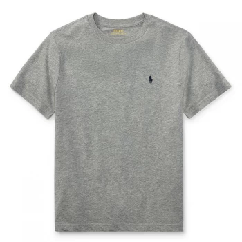 Polo Ralph Lauren Junior Boys Short Sleeve Logo T Shirt - Andover Heather