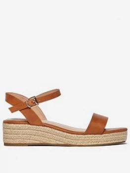 Dorothy Perkins Wide Fit Rhianna Espadrilles- Tan