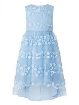 Monsoon Girls Pretty Petal Hi Low Dress - Blue