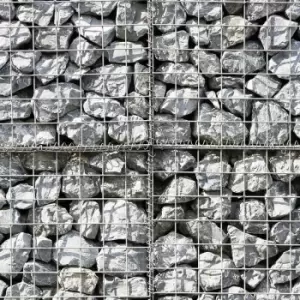 Monster Shop - Gabion Baskets 100 x 80 x 30cm / 2 Pack - Silver