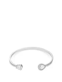 Simply Silver Sterling Silver 925 Cubic Zirconia Cuff Bracelet