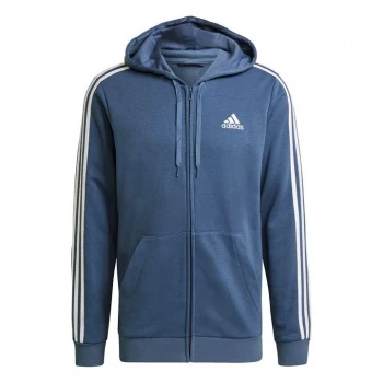 adidas adidas Mens Full Zip Track Top Hoodie - Crew Blue