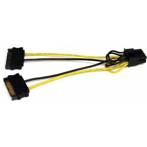 StarTech 6" SATA Power to 8 Pin PCI Express Video Card Power Cable Adapter