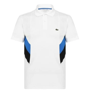 Lacoste Panel Polo Shirt - White WZA