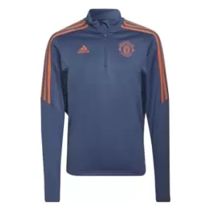 adidas Manchester United Training Top 2022 2023 Juniors - Blue