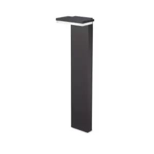 Path Square Outdoor Bollard Anthracite IP65 4000K