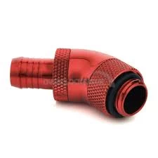 Bitspower Deep Blood Red Dual Rotary 45-Degree 3/8