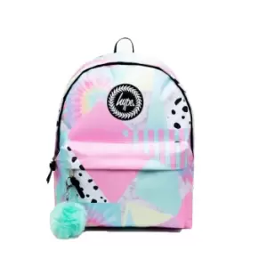 Hype Pastel Collage Backpack (One Size) (Pink/Mint)