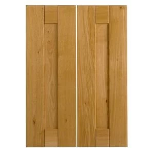 Cooke Lewis Chesterton Solid Oak Corner wall door Pack of 2