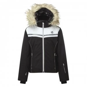 Dare2B Estimate Waterproof Ski Jacket - Black/White