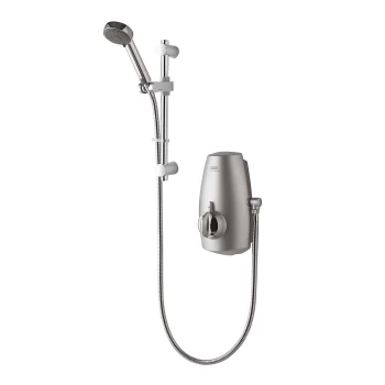 Aqualisa Aquastream Power Shower with Adjustable Head - Satin Chrome