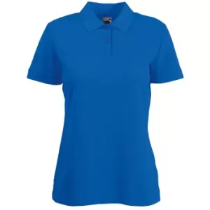 Fruit Of The Loom Womens Lady-Fit 65/35 Short Sleeve Polo Shirt (XS) (Royal)