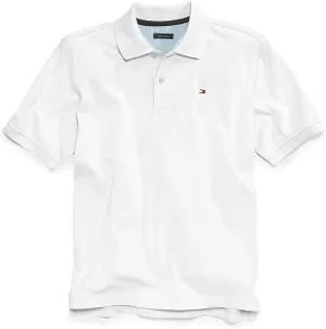 Tommy Hilfiger Boys' Short Sleeve Polo Shirt - Bright White - 6 Years