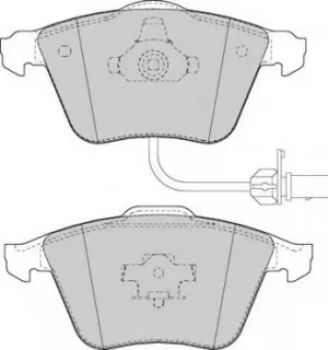 Ferodo FDB1629 Brake Pad Set Front Axle Premier Car