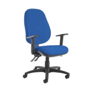 Dams MTO Jota Extra High Back Operator Chair with Adjustable Arms - Blizzard Gre