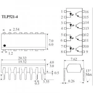 Isocom Components TLP521 4GB Optoisolator