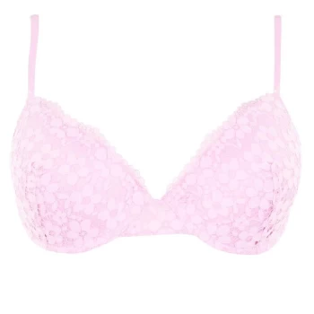 Jack Wills Bournewell Lace T-Shirt Bra - Pink