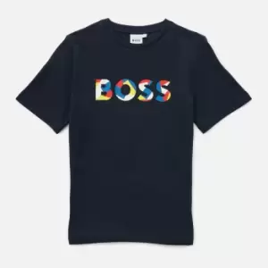 Hugo Boss Boys' Logo Short Sleeve T-Shirt - Navy - 4 Years