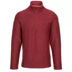 Trespass Mens Taddingley Half Zip Sweatshirt (XL) (Merlot)