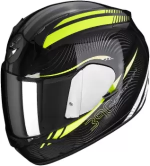 Scorpion Exo 390 Sting Helmet, black-yellow Size M black-yellow, Size M