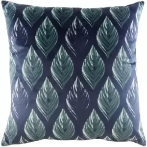 Evans Lichfield - Eden Leaves Cushion Multicolour - Multicolour