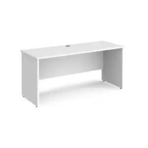 Office Desk Rectangular Desk 1600mm Panel End Leg White Tops 600mm Depth Maestro 25