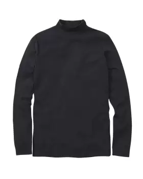 Cotton Traders Long Sleeve Turtleneck Base Layer in Black