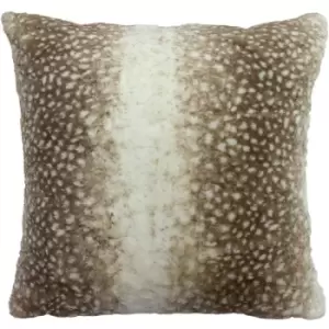 Paoletti Fawn Cushion Cover (One Size) (Brown/Cream) - Brown/Cream