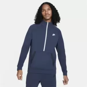 Nike Sportswear Mens Modern 1/2-Zip Fleece Top - Blue