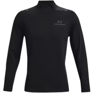 Under Armour Rush All Purpose Mock Collar Baselayer Top Mens - Black